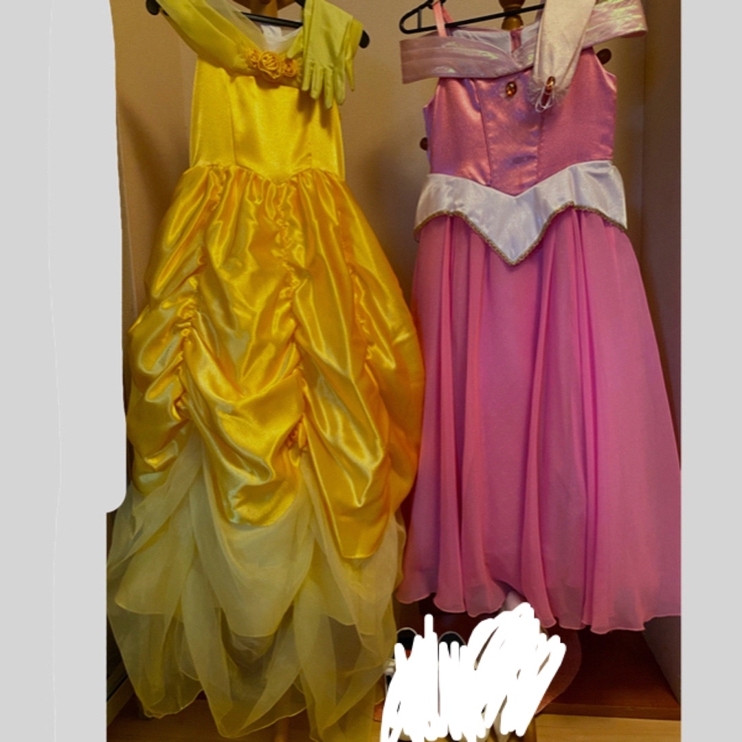 Disney(ディズニー)のビビディバビディブ　オーロラ　ベル　ドレス　まとめ売り キッズ/ベビー/マタニティのキッズ服女の子用(90cm~)(ドレス/フォーマル)の商品写真