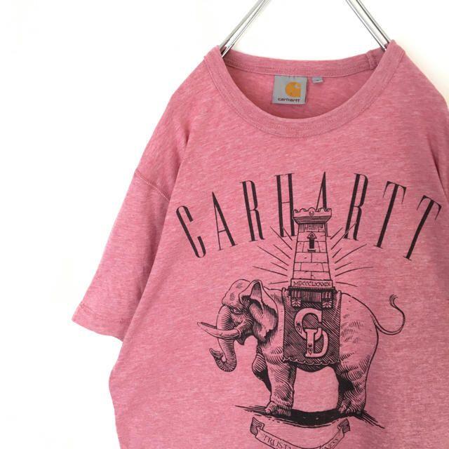 carhartt(カーハート)の◆アースカラー◆ Carhartt カーハート ビッグプリント半袖Tシャツ レア メンズのトップス(Tシャツ/カットソー(半袖/袖なし))の商品写真