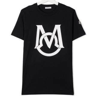 モンクレール(MONCLER)の【新品】MONCLER モンクレール ロゴプリント Tシャツ ネイビー 14Y(Tシャツ(半袖/袖なし))