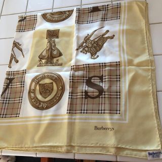 バーバリー(BURBERRY)のBURBERRYバーバリー美品シルクスカーフCELINEセリーヌコーチ(バンダナ/スカーフ)