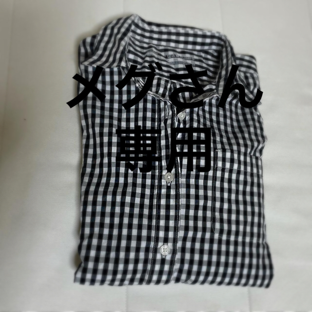 MUJI (無印良品)(ムジルシリョウヒン)の無印良品　チェックシャツ　XLサイズ レディースのトップス(シャツ/ブラウス(半袖/袖なし))の商品写真