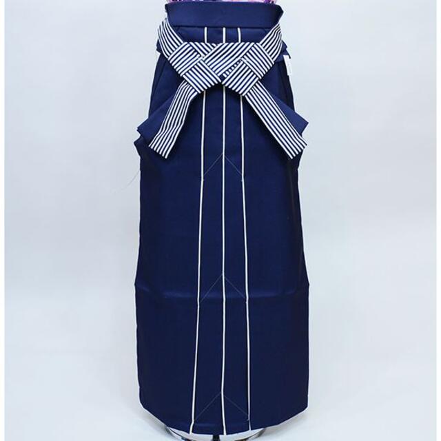 卒業式 袴 無地 バイカラー ブルーグレー×白 単品 NO34012