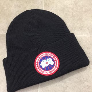 カナダグース(CANADA GOOSE)のCANADA GOOSE 黒ウールニット帽 6936M(ニット帽/ビーニー)