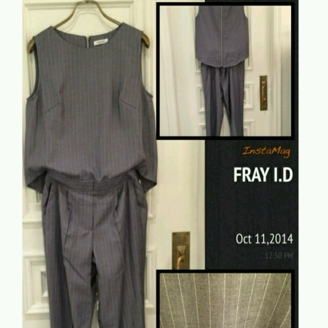 FRAY I.D(フレイアイディー)のストライプコンビネゾン レディースのワンピース(ロングワンピース/マキシワンピース)の商品写真