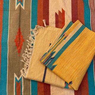 ペンドルトン(PENDLETON)のオルテガ柄大判メキシカンラグ 145cm×87cm 2枚セット(ラグ)