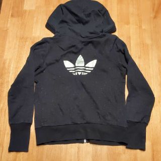 アディダス(adidas)の人気☆〖 adidasoriginals〗黒ラメパーカー 合わせやすくて可愛い♡(パーカー)