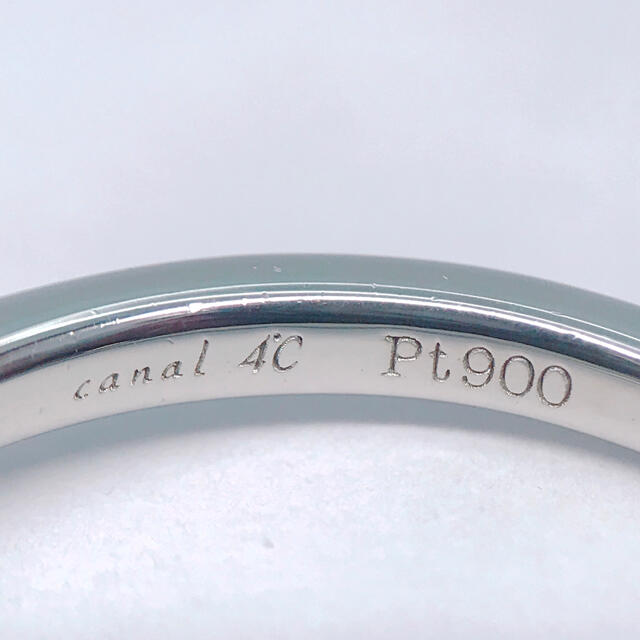 canal４℃(カナルヨンドシー)の4℃ ヨンドシー ハートシェイプカット ダイヤモンドリング PT900 1粒 レディースのアクセサリー(リング(指輪))の商品写真