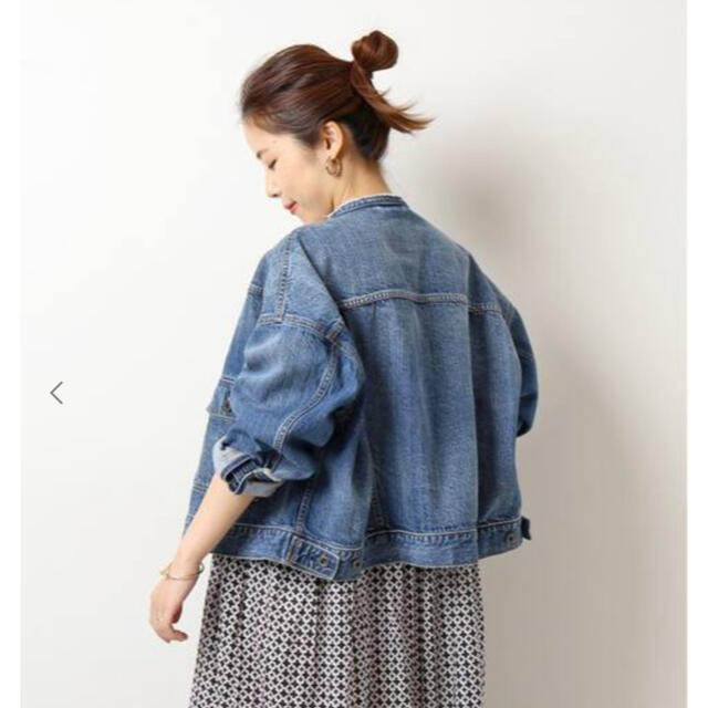 Spick & Span(スピックアンドスパン)の5 1/2 2ND-LINE CROP DENIM ジャケット　 レディースのジャケット/アウター(Gジャン/デニムジャケット)の商品写真