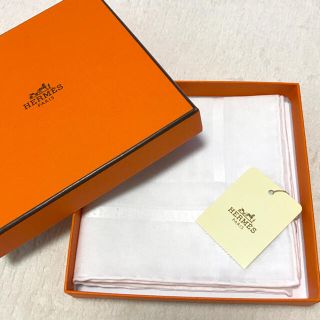 エルメス(Hermes)のエルメス ハンカチ ホワイト(ハンカチ)