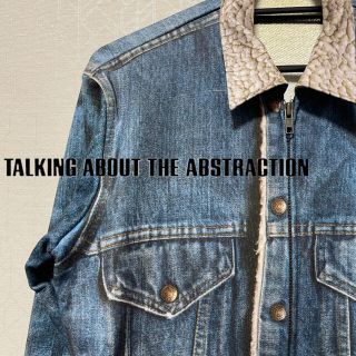 トーキングアバウトザアブストラクション(TALKING ABOUT THE ABSTRACTION)の【美品】TATA 転写プリントスウェットデニムGジャン 日本製(Gジャン/デニムジャケット)