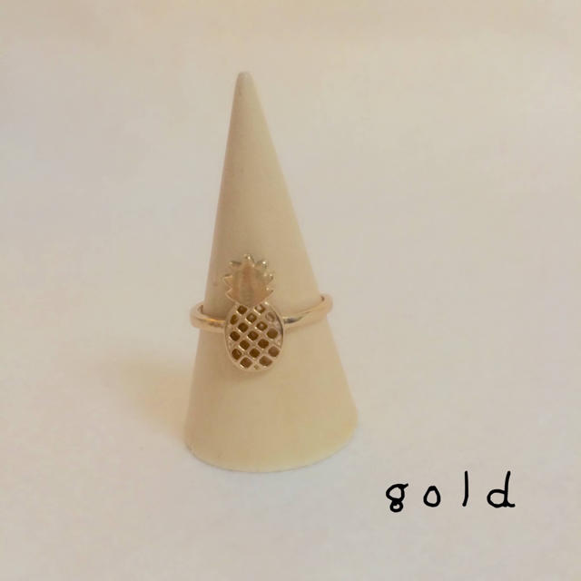 ゴールド☆パイナップルリング レディースのアクセサリー(リング(指輪))の商品写真