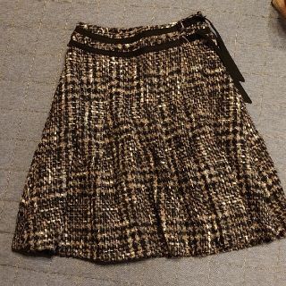 ニジュウサンク(23区)の＊＊momo様専用　23区DEUX♪ツイードスカート♪サイズ1(ひざ丈スカート)