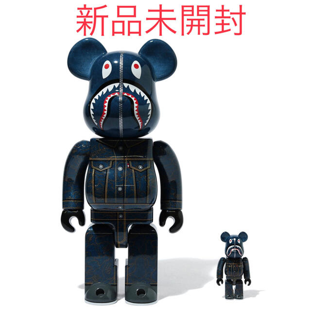 MEDICOM TOY(メディコムトイ)のBAPE LEVI’S BE@RBRICK 100% & 400% セット エンタメ/ホビーのフィギュア(その他)の商品写真