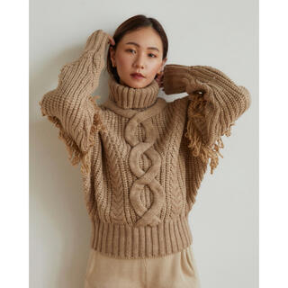 RANDEBOO RB cable wool knit (beige)(ニット/セーター)