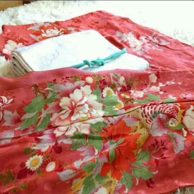 水着/浴衣 らみー様専用ページ☆ 訪問着 アンティーク 正絹 薔薇 刺繍