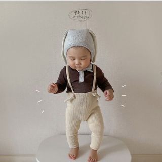 プティマイン(petit main)のjam bebe leggings ivory 12m(パンツ)