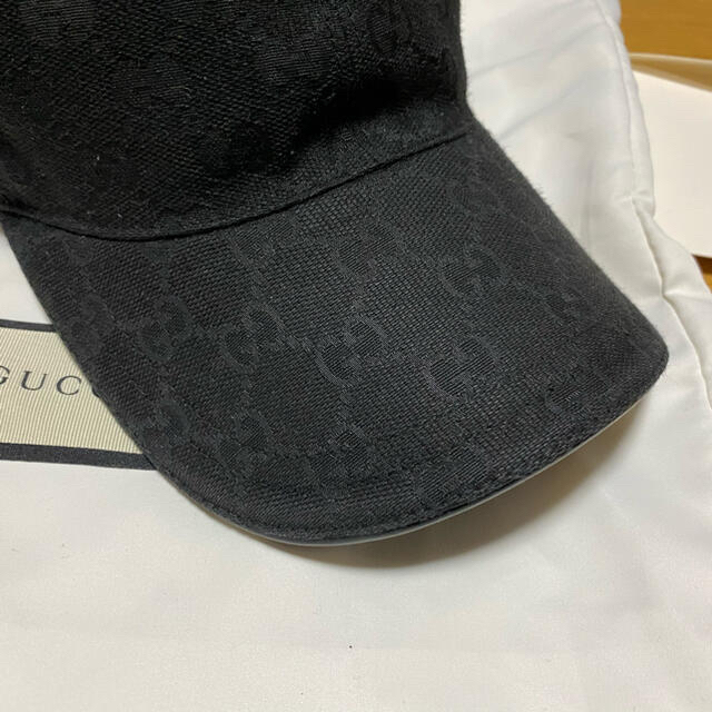 Gucci(グッチ)のGUCCI グッチ　キャップ　ブラック　XL メンズの帽子(キャップ)の商品写真
