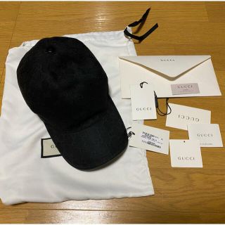 グッチ(Gucci)のGUCCI グッチ　キャップ　ブラック　XL(キャップ)