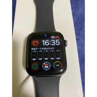 アップルウォッチ(Apple Watch)のApple Watch Series 5 アルミ ブラックスポーツバンド(腕時計(デジタル))