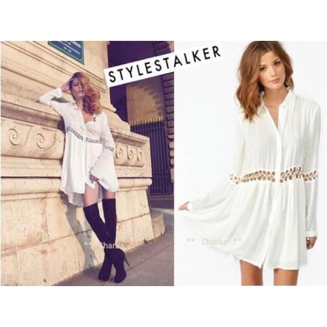 STYLESTALKER(スタイルストーカー)の絶対可愛い stylestalker ワンピ ホワイト レディースのワンピース(ミニワンピース)の商品写真