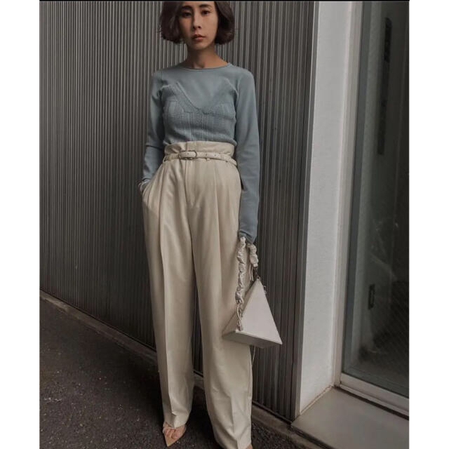 Ameri VINTAGE(アメリヴィンテージ)の【新品未使用】SHAPELY HIGH WAIST PANTS レディースのパンツ(カジュアルパンツ)の商品写真