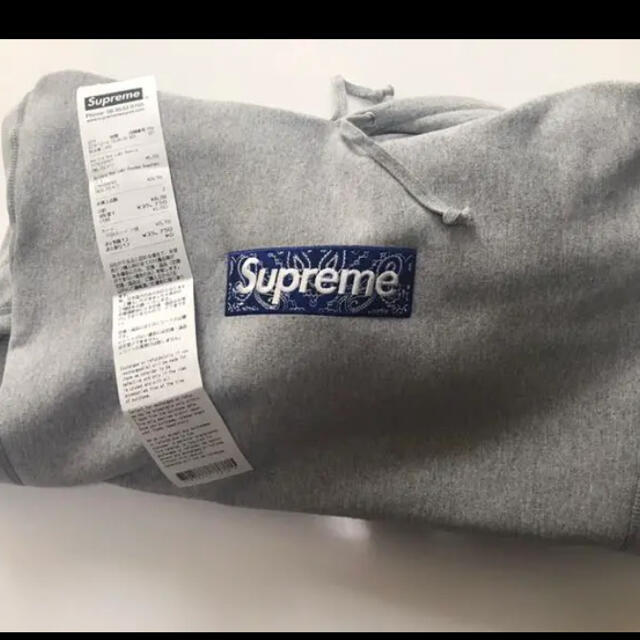 supreme box logo Lサイズ グレー ボックスロゴ バンダナ - www ...