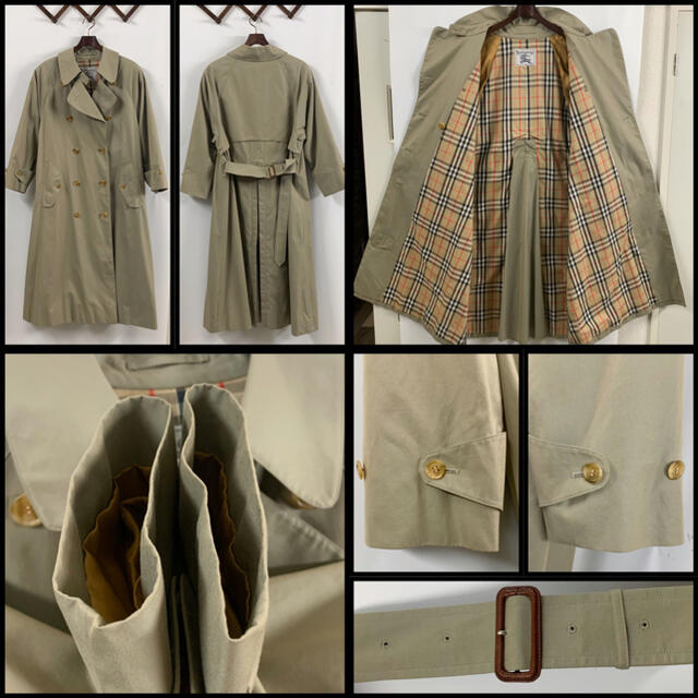 希少』 Burberry トレンチコート カーキ レディース-