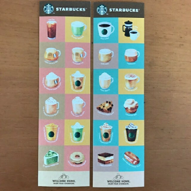 Starbucks Coffee(スターバックスコーヒー)のスタバ　シールステッカー　2種 エンタメ/ホビーのコレクション(ノベルティグッズ)の商品写真