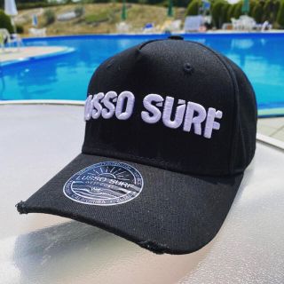 ベイフロー(BAYFLOW)のストリート系コーデ☆LUSSO SURF 刺繍ロゴキャップ　帽子　RVCA(キャップ)