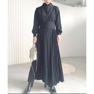 アメリヴィンテージ(Ameri VINTAGE)のAMERI 新品★SIDE PLEATS KNIT DRESS ★(ロングワンピース/マキシワンピース)