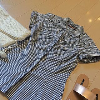 ザラ(ZARA)のZARA ギンガムチェックシャツ(シャツ/ブラウス(半袖/袖なし))