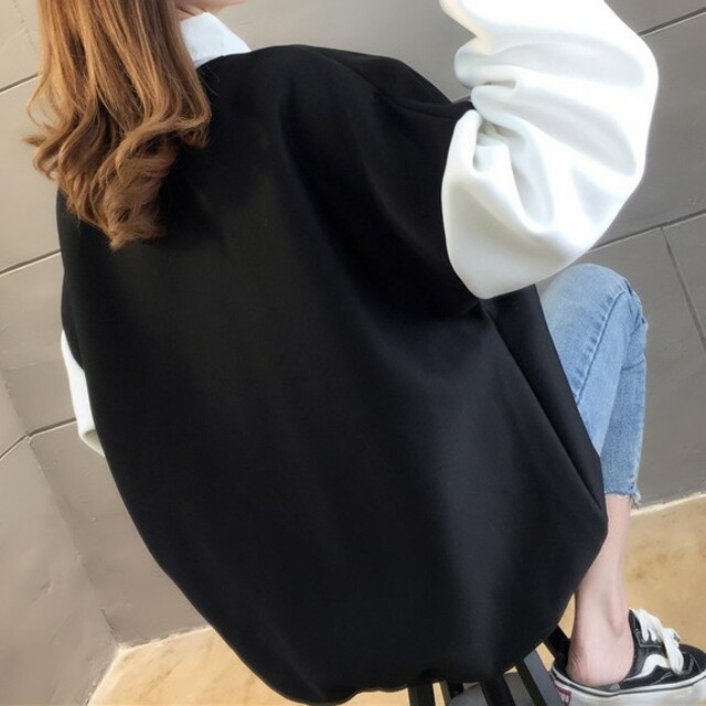 19黒 オシャレでかわいい 襟元シャツトレーナー 韓国系 オルチャンの通販 By Sayu S Shop ラクマ