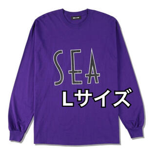 シー(SEA)の値下げ！wind and sea  ロンt パープル希少L(Tシャツ/カットソー(七分/長袖))