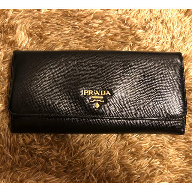 PRADA プラダ 長ザイフ 黒 - 財布