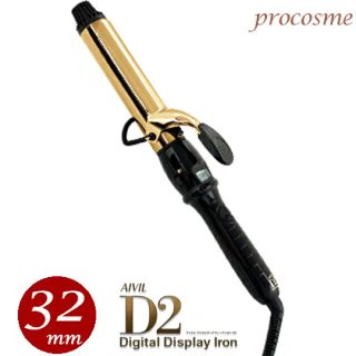 トリコ インダストリーズ アイビル D2 アイロン ゴールド 32.0mm(ヘアアイロン)