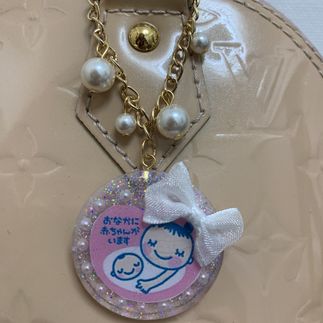 マタニティマーク ハンドメイドレジン ラメ入り ギフトにも の通販 By えりにゃ S Shop ラクマ