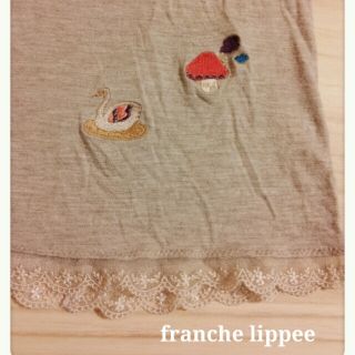 フランシュリッペ(franche lippee)のfranche lippee＊刺繍ワンピ(ひざ丈ワンピース)