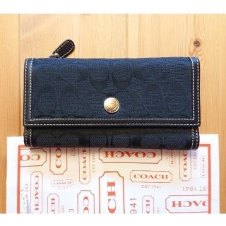 コーチ(COACH)の【とも様専用】 海外COACH 長財布 シグネチャー 折り財布(財布)