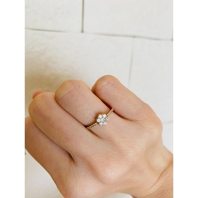 K18 0.3ct ダイヤリング レディースのアクセサリー(リング(指輪))の商品写真