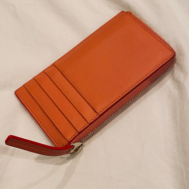 Smythson(スマイソン)のスマイソン　フラットコインケース　皮　サーモン/コーラル レディースのファッション小物(コインケース)の商品写真