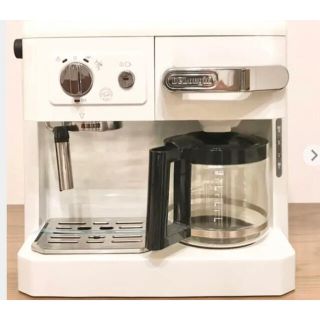 デロンギ(DeLonghi)の専用デロンギ コンビコーヒーメーカーホワイトBCO410J-W(エスプレッソマシン)