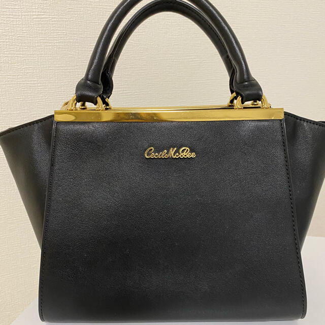 CECIL McBEE(セシルマクビー)のバッグ(CECIL McBEE、ブラック、ハンドバッグ) レディースのバッグ(ハンドバッグ)の商品写真
