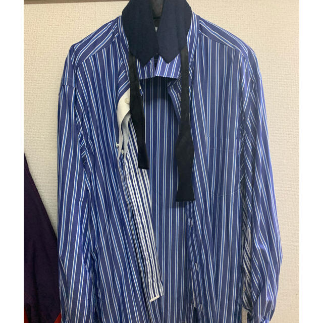 sacai 20ss ストライプ レイヤードシャツ 1