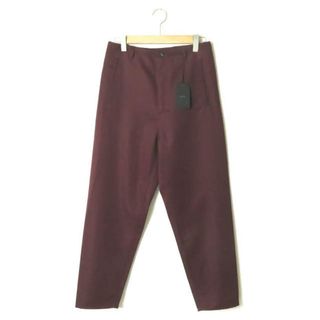 ブフト(BUKHT)のbukht ブフト 19AW 日本製 NO SEAM PANTS HIGH DENSITY POLYESTER TWILL ノーシーム ワイドテーパードパンツ BV-35801 2(M) バーガンディ スタプレ スラックス ボトムス【新古品】【中古】【bukht】(デニム/ジーンズ)