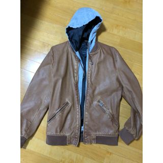 ザラ(ZARA)のZARA フェイクレザージャケット(レザージャケット)