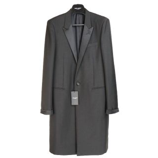 サンローラン(Saint Laurent)の正規品 新品 13ss サンローラン チェスター ロングコート 黒 52 48(チェスターコート)