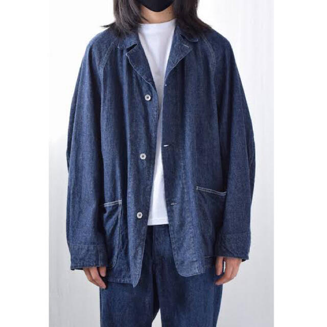 COMOLI コモリ21SS デニムワークジャケット カバーオール サイズ2 1着