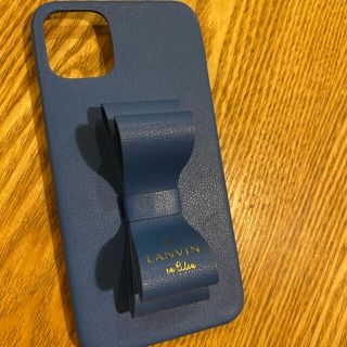 ランバンオンブルー(LANVIN en Bleu)の美品　LANVIN iPhone11pro Maxケース(iPhoneケース)