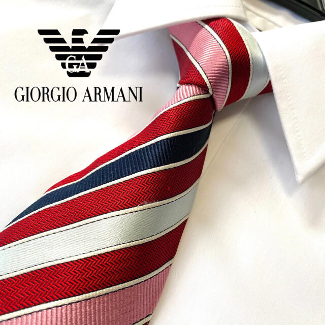 Giorgio Armani(ジョルジオアルマーニ)の【高級ブランド】GIORGIO ARMANI ジョルジオアルマーニ ネクタイ メンズのファッション小物(ネクタイ)の商品写真