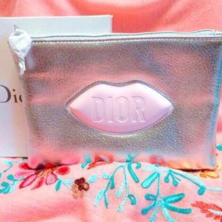 ディオール(Dior)のディオール シルバー リップ ノベルティ ポーチ(ポーチ)